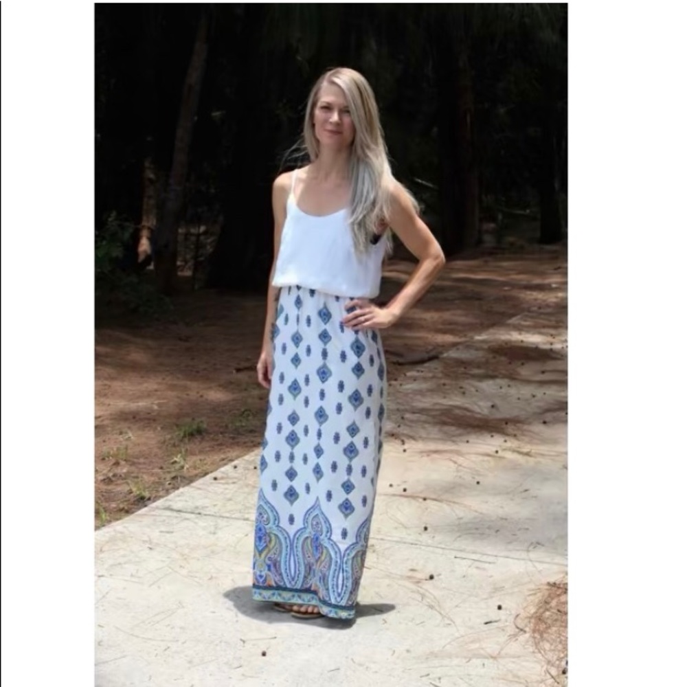 NWOT white maxi dress